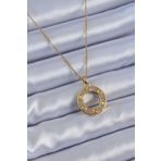 Clariss BJ-BKO7621 316L Çelik Gold Renk Zirkon Taşlı Cartier Model Kadın Kolye