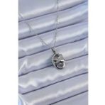 Clariss BJ-BKO7634 316L Çelik Gümüş Renk Zirkon Taşlı Kadın Kolye