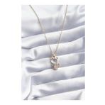 Clariss BJ-BKO8069 316L Çelik Gold Renk Zirkon Taşlı Kedi Model Kadın Kolye