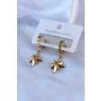 Clariss BJ-BKP7739 316L Çelik Gold Renk Kutup Yıldızı Model Kadın Küpe