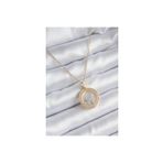 Clariss BKO8194 316L Çelik Gold Renk Zirkon Taş Detay Ay Yıldız Fanus Model Kadın Kolye