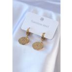 Clariss BKP7702 316L Çelik Gold Renk Göz İşleme Zirkon Taş Detay Kadın Küpe