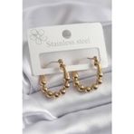 Clariss BKP8301 316L Topçuk Halka Model Çelik Gold Renk Kadın Küpe