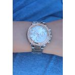 Clariss BS3470 Gümüş Renk Metal Kordon Rose Kasa Zirkon Taşlı Kadın Saat