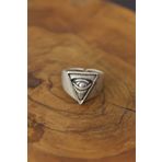 Clariss Göz Detay Metal Ayarlanabilir Erkek Yüzük