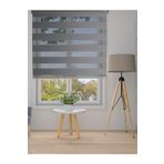 CLARISS HOME Pliseli Gri Zebra Stor Perde Mutfak Ofis Cam Balkon
