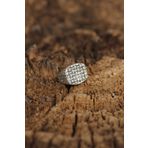 Clariss Motifli Ayarlanabilir Erkek Yüzük