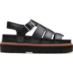 Clarks 26176317 Deri Siyah Kadın Sandalet