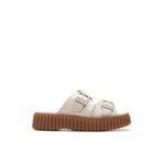 Clarks 26176430 Krem Kadın Deri Terlik