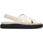 Clarks 26181257 Deri Beyaz Kadın Sandalet