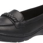 Clarks Cora Viola Makosen Siyah Deri Kadın Günlük Ayakkabı