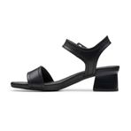 Clarks Desirae Sahil Siyah Deri Kadın Topuklu Sandalet