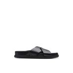 CLARKS Erkek Deri Terlik Torford Cross, 41, 5003270254, Siyah