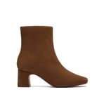 CLARKS Fernie Zip Walnut Suede Topuklu Bot, 39, 26182938, kahverengi, Kadın