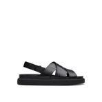 Clarks Kadın Aristella Sun sandalet, Siyah deri, 36 EU