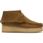 CLARKS Süet Kahve Kadın Bot WBWedge Fringe