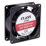 Class 80x80x25 mm AC 220 V Fan