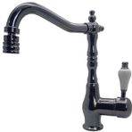 Class Armatür Antik Kısa Füme Lavabo Bataryası