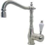 Class Armatür Banyo Lavabo Kısa Inox Gri Batarya