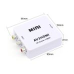 Class Av - HDMI Çevirici Av To HDMI Converter Rca To HDMI Tos Av Çevirici Dönüştürücü