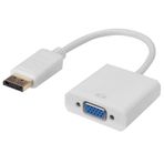 Class CV-134 Beyaz DisplayPort VGA Çevirici Kablo