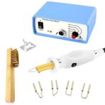 Class Zd-8905 New Isı Ayarlı Ahşap Yakma Makinesi 4Xgölgeleme Uçlu Set+Tel Fırça