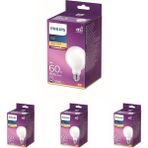 Classic 60W G93 E27 Sarı Işık Dim Edilmez LED Ampul 4lü Paket