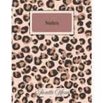 Classic Leopard Print Design Notebook for Teens, Tweens, Students,: 8.5 x 11 Inch, Paperback, Soft Matte-Finish, 70 Sheets, College-Ruled