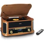 Classic Phono Lenco TCD-2571 Vinil Plak Döner Tabla, Bluetooth Hoparlörlü, Hoparlörlü, Dab+ Radyo, CD Çalar, Kaset Pikap, 3 Vitesli, Kayış Tahriki, 2 x 5 Watt, Ahşap