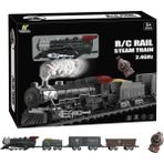 Classic Steam Kumandalı 2,4 Ghz Pilli Tren Seti 30 Parça 1613G - Renkli