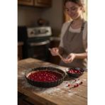 Classic Tart Kalıbı 20 cm – Karbon Çelik, Yapışmaz Kaplama Siyah