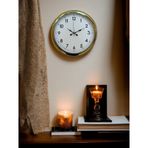 Classic White Gold 40 Cm Metal Duvar Saati