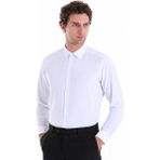 Classics Men Dormen Classics Ütülemesi Kolay Slim Fit Dar Kesim Klasik Yaka Cepsiz Erkek Gömlek Beyaz - 2XL