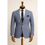 Classics Men Erkek Italyan Kesim Tek Düğmeli Blazer Ceket Klasik ve Modern Şıklık - 58 - Açık Mavi