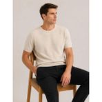 Classics Men Turbulance Slim Fit Erkek Kısa Kol Triko Tişört 7675 - Bej - 2XL