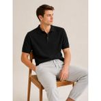 Classics Men Turbulance Slim Fit Erkek Polo Yaka Triko Tişört 7674 - Siyah