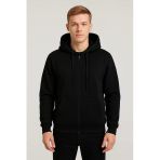 Classics Unisex Tam Fermuarlı Kapşonlu Ceket - 7389