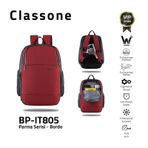 Classone Bp-ıt805 Parma 15.6" Laptop, Notebook Sırt Çantası-bordo