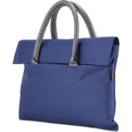 Classone BYN-EL001 Wtxpro Su Geçirmez Kumaş 13-14 Inch Bayan Laptop El Çantası- Tote Bag - Lacivert
