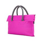 Classone BYN-EL009 WTXPro Su Geçirmez Kumaş 13-14 inch Bayan Laptop, Notebook, Macbook Air El Çantası- Tote Bag- Fuşya