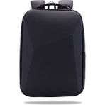 Classone GA-0010 Gauntlet V1 Sert Kabuk Serisi 15.6 inch Uyumlu WTX Pro Su Geçirmez Kumaş Laptop Çantası -Siyah