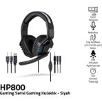 Classone HP800 Siyah Oyuncu Kulaklığı Yumuşak Kulak Yastıkları ile Uzun Süreli Kullanım için Rahatlık