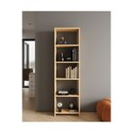 CLASSY HOME TASARIM CLASSY 102ASYA 5 RAFLI TEK PARÇA KİTAPLIK SAFİR MEŞE