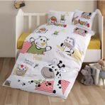 Clasy %100 Pamuk Ranforce Bebek Nevresim Takımı Animals V1 Sarı
