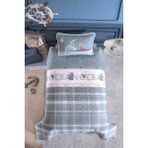 Clasy %100 Pamuk Ranforce Yatak Örtüsü Tek Kişilik Ocean - Mavi - 180 x 240 cm
