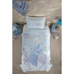 Clasy %100 Pamuk Ranforce Yatak Örtüsü Tek Kişilik Winter Princess - Turkuaz - 180 x 240 cm