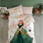 Clasy %100 Pamuk Tek Kişilik Uyku Seti (Lastikli Çarşaf) Tiana V1 Taş
