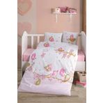 Clasy 100X150 Singer Birds Pembe Bebek Nevresim Takımı