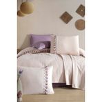 Clasy Çift Kişilik Butik Püsküllü Pike Takımı Bohemline V8 Taş Rengi - 220 x 240