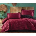 Clasy Çift Kişilik Yatak Örtüsü Lorna v5 Bordo - 260 x 240 cm